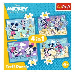 Пазл Trefl 35#48#54#70 деталей: Забавные приключения Микки Мауса