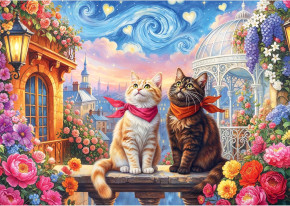 Пазл Trefl 500 деталей: Влюбленные мурлыки