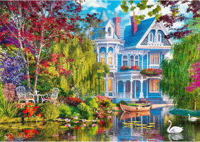 Пазл Trefl 2000 деталей: Дом на берегу озера