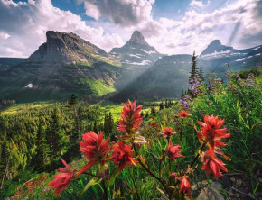 Пазл Ravensburger 2000 деталей: Нетронутые горы