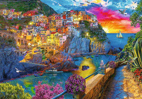 Пазл Trefl 1000 деталей: Вечерняя прогулка по Чинкве-Терре