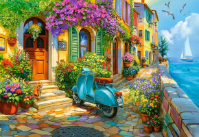 Пазл Castorland 1000 деталей: Прибрежная жизнь