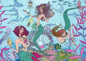 Пазл Ravensburger 1000 деталей: Русалки под водой