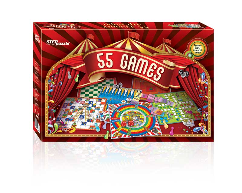 Обзор набора 55 настольных игр от Step puzzle Обзор набора 55 настольных игр от Step puzzle