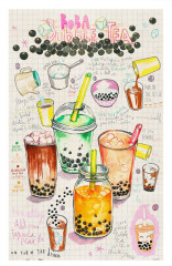 Пазл Pintoo 1000 деталей: Люсиль Праче. Пузырьковый чай