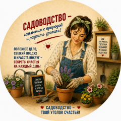 Пазл Алма деревянный круглый 142 детали. Винтажная коллекция. Гармония с природой