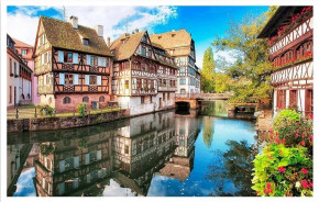 Пазл Pintoo 4000 деталей: Каналы Страсбурга
