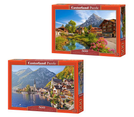 Набор Castorland 500 деталей: Город в горах, 2 шт