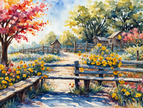 Пазл деревянный Алма 500 деталей Домик в деревне. Старая дорога Пазл деревянный Алма 500 деталей Домик в деревне. Старая дорога