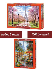 Набор Castorland 1000 деталей: Цветущий Париж, 2 шт