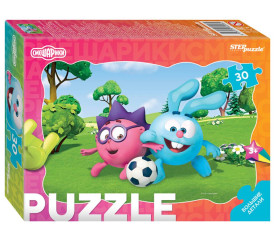 Пазл макси Step puzzle 30 деталей: Смешарики (контурный)