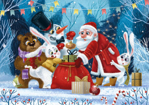 Пазл Step puzzle 60 деталей: Мешок подарков