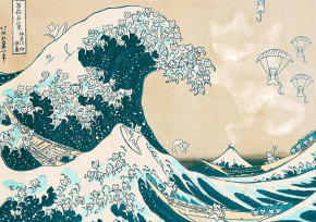 Пазл Trefl 500 деталей: Великая кошачья волна (УЦЕНКА)