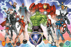 Пазл Trefl XL 160 деталей: Мужество Мстителей