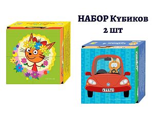 Набор кубиков Step Puzzle: Три кота и Котэ, 2 шт