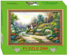 Пазл Royaumann 2000 деталей: Улица в поселке