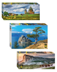 Набор Step Puzzle: Пейзажи России, 3 шт