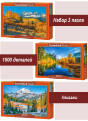 Набор Castorland 1000 деталей: Природа США, 3 шт