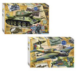 Набор Степ 500 деталей: Военная техника, 2 шт
