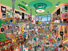 Пазл Heye 1500 деталей: Магазин пластинок