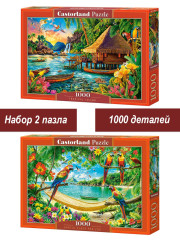Набор Castorland 1000 деталей: Райские местечки, 2 шт