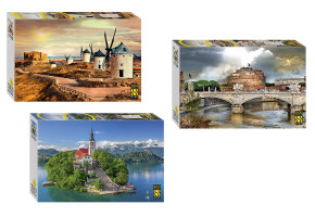 Набор Степ 1000 деталей: Достопримечательности, 3 шт