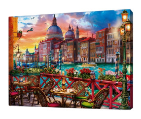 Картина по номерам на подрамнике Рыжий Кот: Вид на Санта-Мария делла Салюте