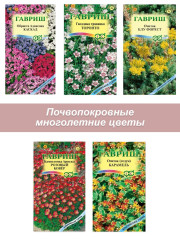 Набор семян почвопокровных цветов, седум, очиток, камнеломка, молодило