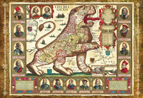 Пазл Step puzzle 1500 деталей: Карта Лев бельгийский