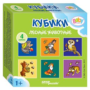 Кубики для малышей Step Puzzle: Лесные животные