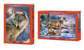 Набор Castorland 500 деталей: Волки, 2 шт