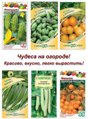 Набор семян необычных овощей, лагенария, физалис, момордика, лагенария, Артишок