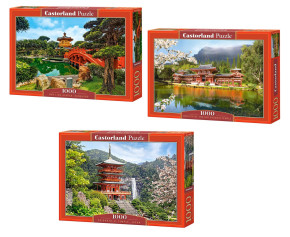 Набор Castorland 1000 деталей: Азия, 3 шт