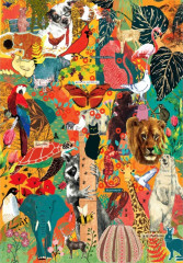 Пазл Clementoni 1000 деталей: MORE IS MORE. Животные и ботаника (УЦЕНКА)