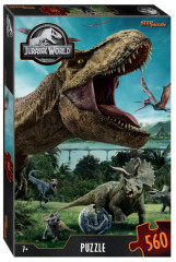 Пазл Step puzzle 560 деталей: Парк юрского периода