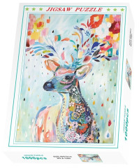 Пазл Royaumann 1000 деталей: Акварельный олень