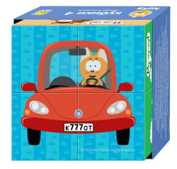 Кубики для малышей Step Puzzle: Котэ, 4 шт