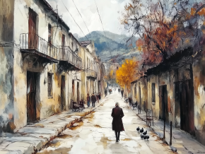 Пазл деревянный Алма 500 деталей. Города и страны. Осенние улицы Армении Пазл деревянный Алма 500 деталей. Города и страны. Осенние улицы Армении