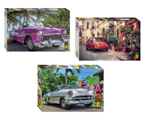 Набор Степ 500-1000 деталей: Машины, 3 шт