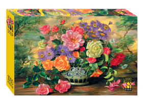 Пазл Step puzzle 1000 деталей: Цветы в вазе