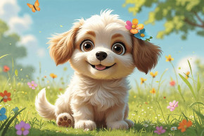 Пазл Trefl 60 деталей: Будь щенком!