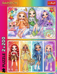 Пазл Trefl 2х200 деталей: Радужные куклы Rainbow High