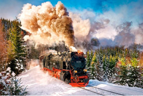 Пазл Castorland 1000 деталей: Паровоз Пазл Castorland 1000 деталей: Паровоз