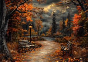 Пазл деревянный Алма 1000 деталей Волшебство природы. Очарование осени Пазл деревянный Алма 1000 деталей Волшебство природы. Очарование осени