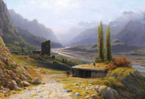 Пазл Стелла 1500 деталей: Лагорио Л.Ф. Кавказское ущелье