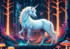 Пазл Trefl 1000 деталей: Мистический единорог