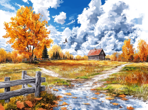 Картина интерьерная на стену, постер. Жаркое лето