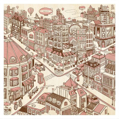 Пазл Pintoo 1600 деталей: Happy Town