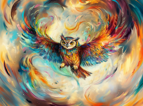 Пазл Алма мини 150 деталей. Разноцветная сова