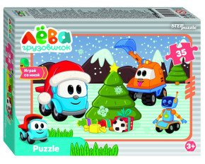 Пазл Step puzzle 35 деталей: Грузовичок Лёва. Друзья